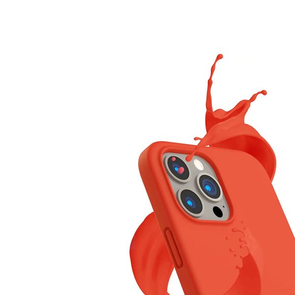 Rvelon iPhone 14 Pro Max Deksel Silikon MagSafe Rosa