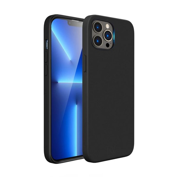 Rvelon iPhone 14 Pro Max Deksel Silikon Svart