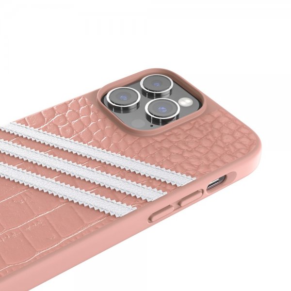 Adidas iPhone 14 Pro Max Deksel 3 Stripes Snap Case Alligator Pink