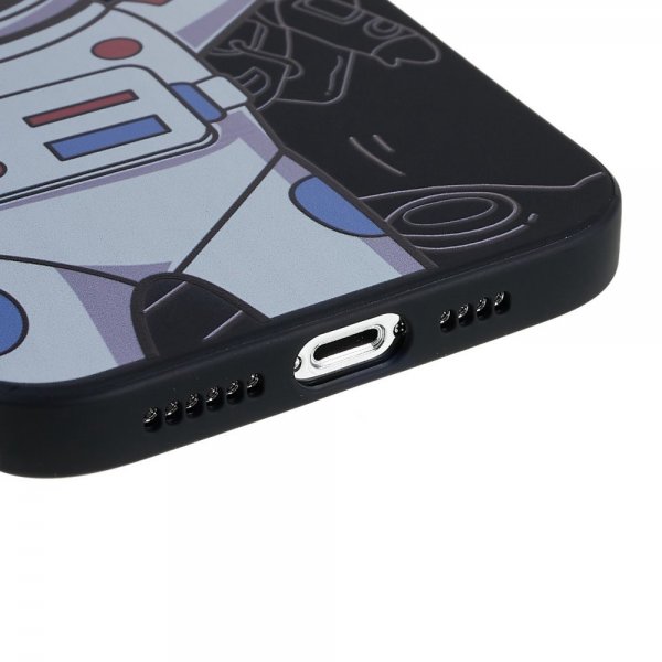 iPhone 14 Pro Max Deksel Astronaut Svart Grå