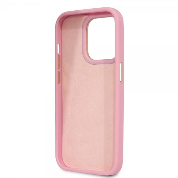 Guess iPhone 14 Pro Max Deksel Croco Rosa