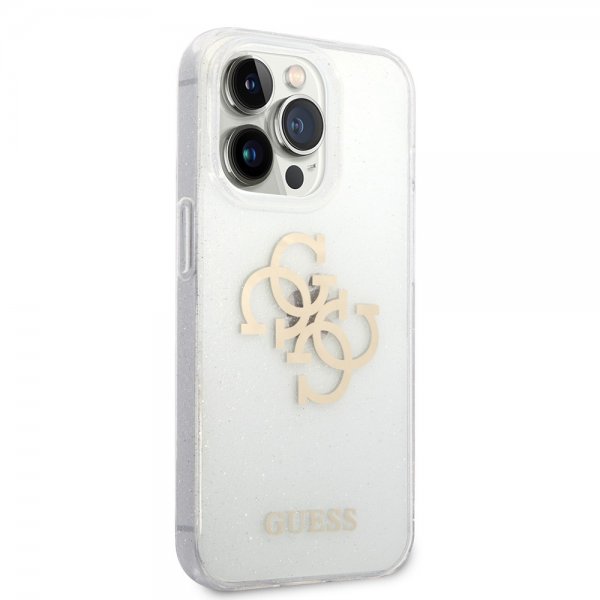 Guess iPhone 14 Pro Max Deksel Full Glitter Transparent