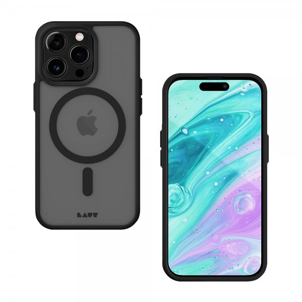 LAUT iPhone 14 Pro Max Deksel Huex Protect MagSafe Svart