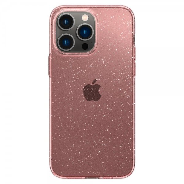 Spigen iPhone 14 Pro Max Deksel Liquid Crystal Glitter Rose Quartz