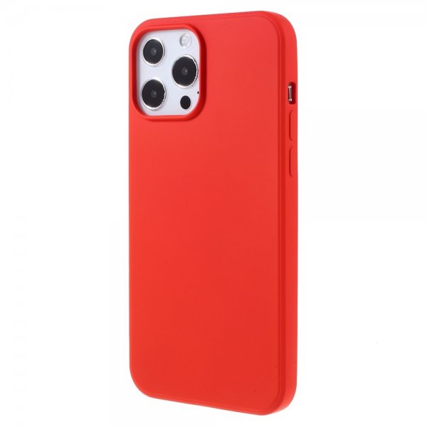 X-Level iPhone 14 Pro Max Deksel Liquid Silicone Rød