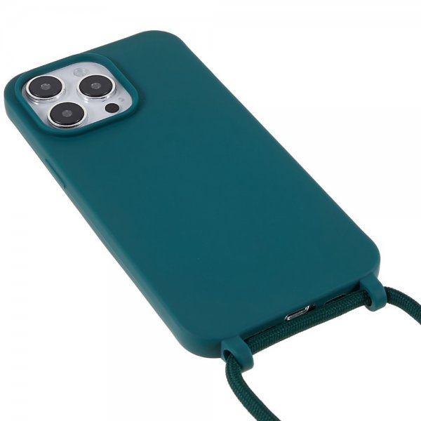 iPhone 14 Pro Max Deksel med Stropp Grønn