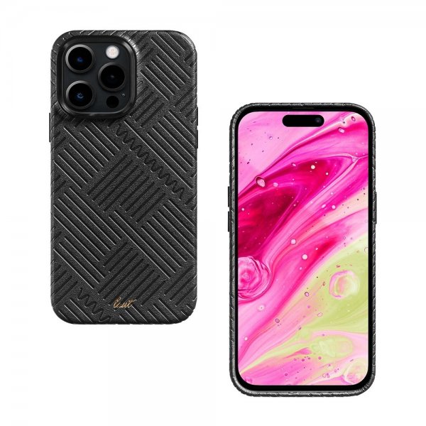 LAUT iPhone 14 Pro Max Deksel Motif MagSafe Black Lines