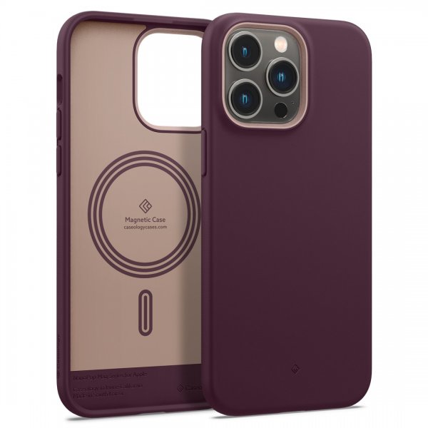 Caseology iPhone 14 Pro Max Deksel Nano Pop Mag Burgundy Bean