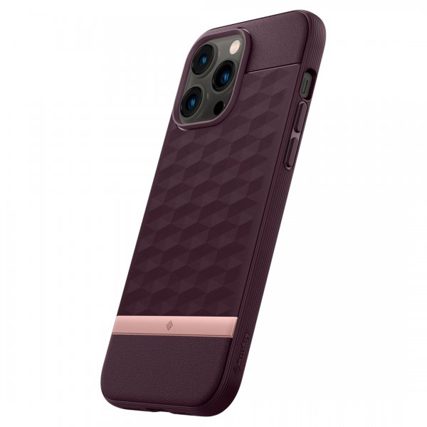 Caseology iPhone 14 Pro Max Deksel Parallax Mag Burgundy Bean