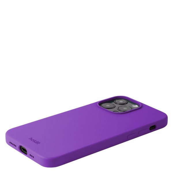 holdit iPhone 14 Pro Max Deksel Silikon Bright Purple
