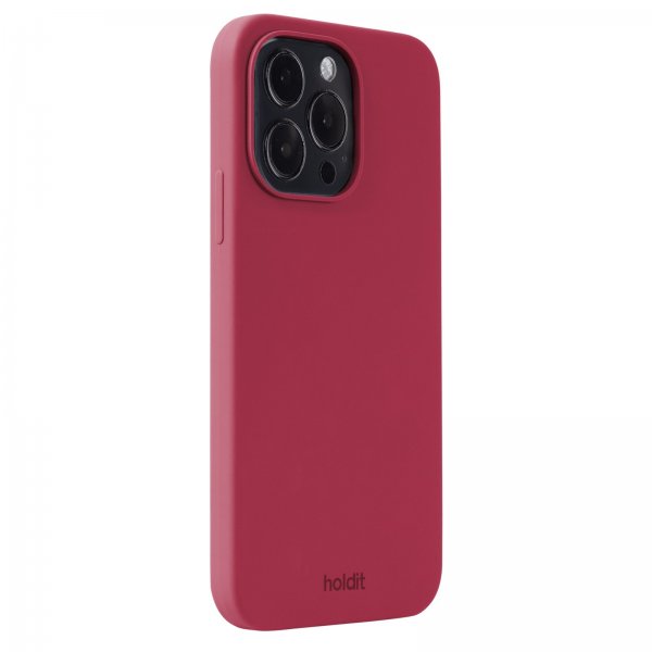 holdit iPhone 14 Pro Max Deksel Silikon Red Velvet