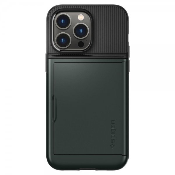 Spigen iPhone 14 Pro Max Deksel Slim Armor CS Abyss Green
