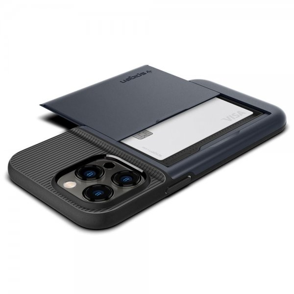 Spigen iPhone 14 Pro Max Deksel Slim Armor CS Metal Slate