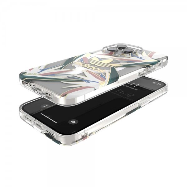 Adidas iPhone 14 Pro Max Deksel Trefoil Klar Etui MagSafe Gold