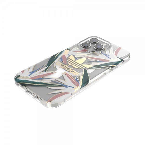 Adidas iPhone 14 Pro Max Deksel Trefoil Klar Etui MagSafe Gold