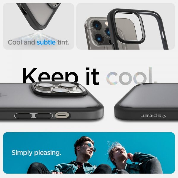 Spigen iPhone 14 Pro Max Deksel Ultra Hybrid Frost Black