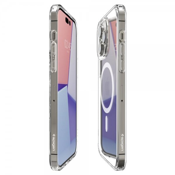 Spigen iPhone 14 Pro Max Deksel Ultra Hybrid MagFit Hvit