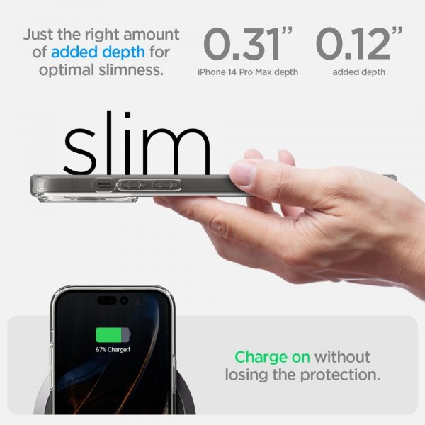 Spigen iPhone 14 Pro Max Deksel Ultra Hybrid S Crystal Clear
