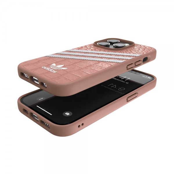 Adidas iPhone 14 Pro Deksel 3 Stripes Snap Case Alligator Pink
