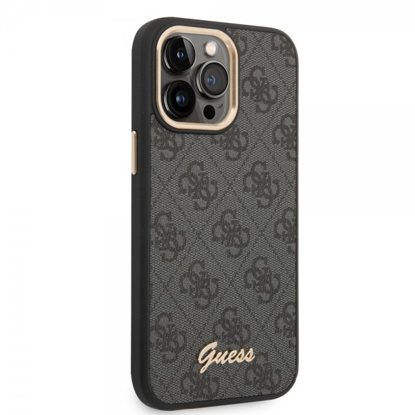 Guess iPhone 14 Pro Deksel 4G Logo Svart