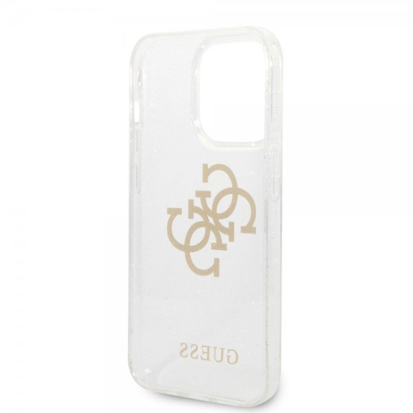 Guess iPhone 14 Pro Deksel Full Glitter Transparent