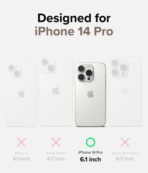 Ringke iPhone 14 Pro Deksel Fusion Card Clear