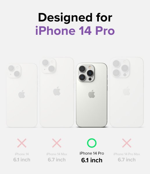 Ringke iPhone 14 Pro Deksel Fusion Magnetic Matte Clear