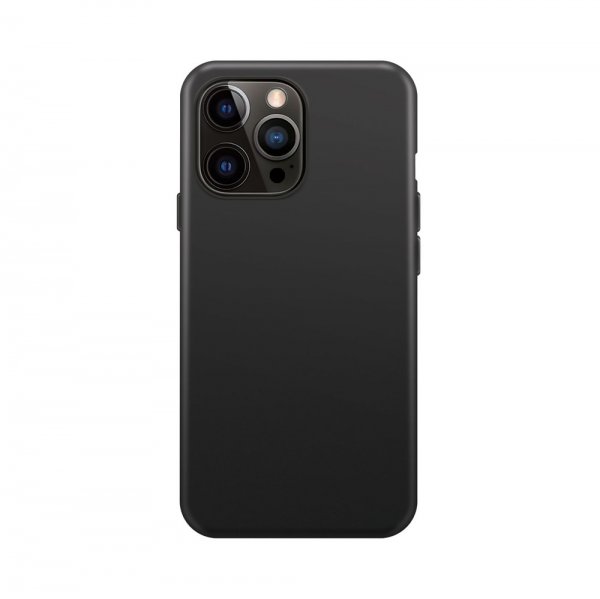 Xqisit iPhone 14 Pro Deksel Silicone Case Svart