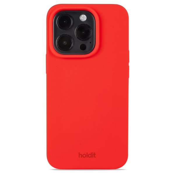 holdit iPhone 14 Pro Deksel Silikon Chili Red