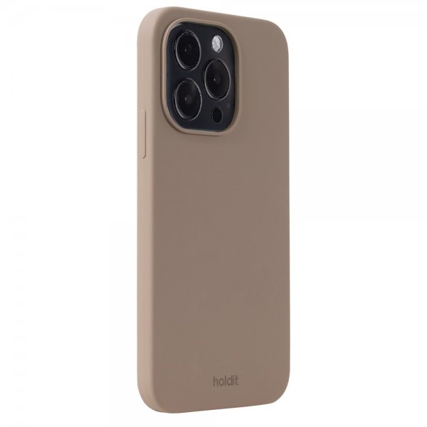 holdit iPhone 14 Pro Deksel Silikon Mocha Brown