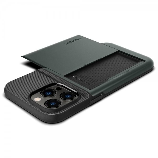 Spigen iPhone 14 Pro Deksel Slim Armor CS Abyss Green