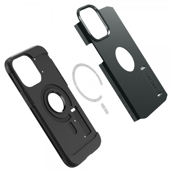 Spigen iPhone 14 Pro Deksel Tough Armor MagFit Abyss Green