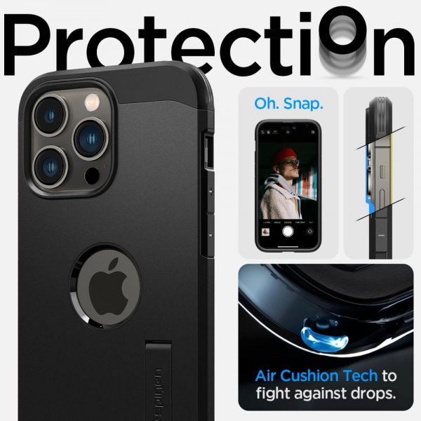 Spigen iPhone 14 Pro Deksel Tough Armor MagFit Svart