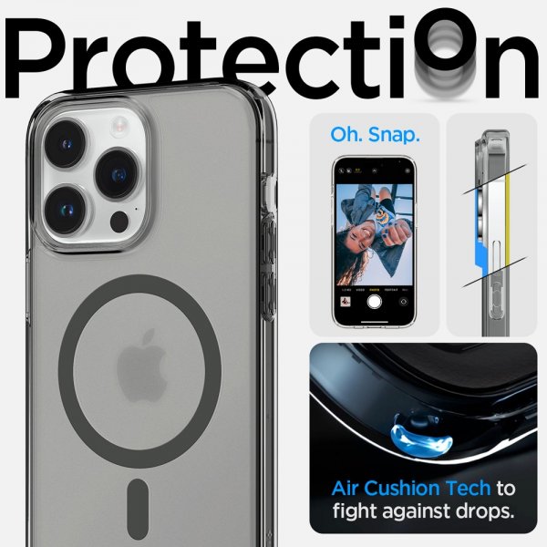 Spigen iPhone 14 Pro Deksel Ultra Hybrid MagFit Frost Black
