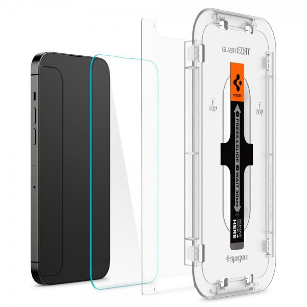 Spigen iPhone 14 Pro Skjermbeskytter GLAS.tR EZ Fit 2-pakning