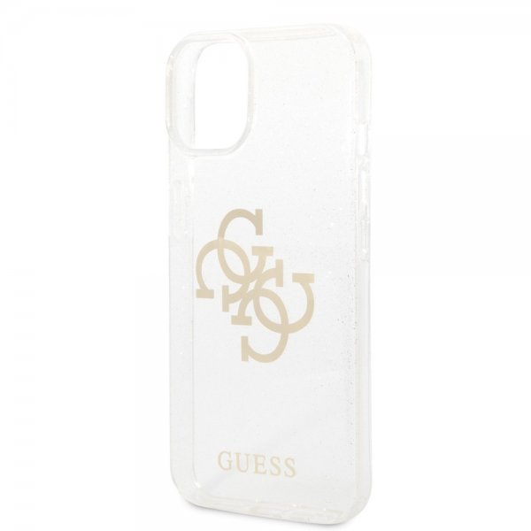 Guess iPhone 14 Deksel Full Glitter Transparent