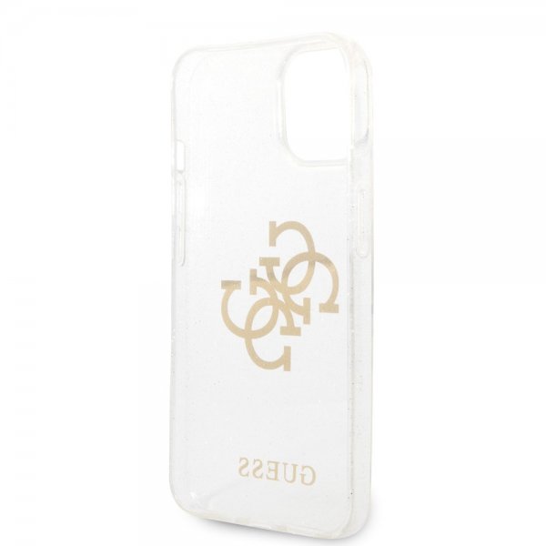 Guess iPhone 14 Deksel Full Glitter Transparent