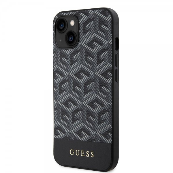 Guess iPhone 14 Deksel G Cube MagSafe Svart