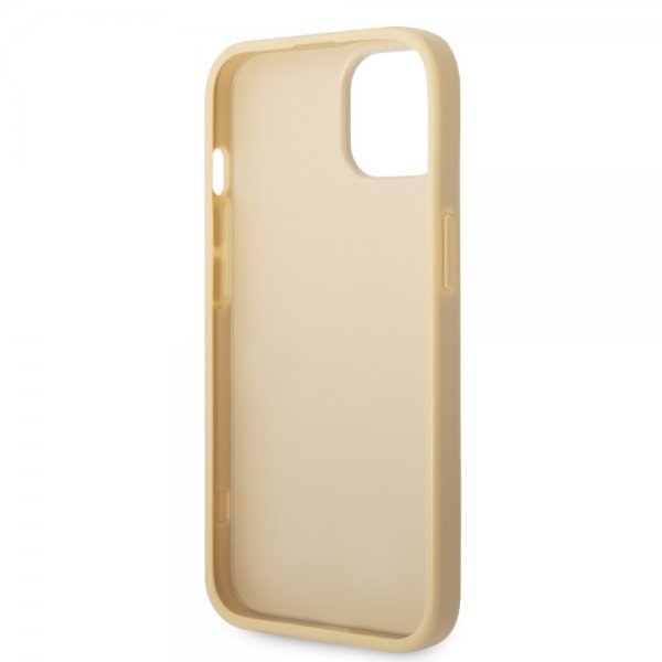 Guess iPhone 14 Deksel Glitter Flakes Metal Logo Gull
