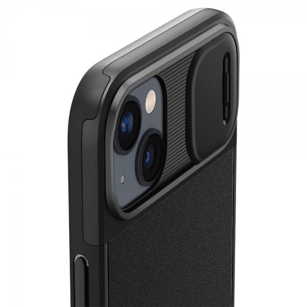 Spigen iPhone 14 Deksel Optik Armor MagFit Svart