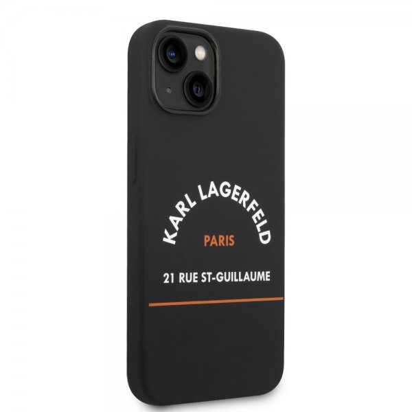 Karl Lagerfeld iPhone 14 Deksel Rue St Guillaume Svart