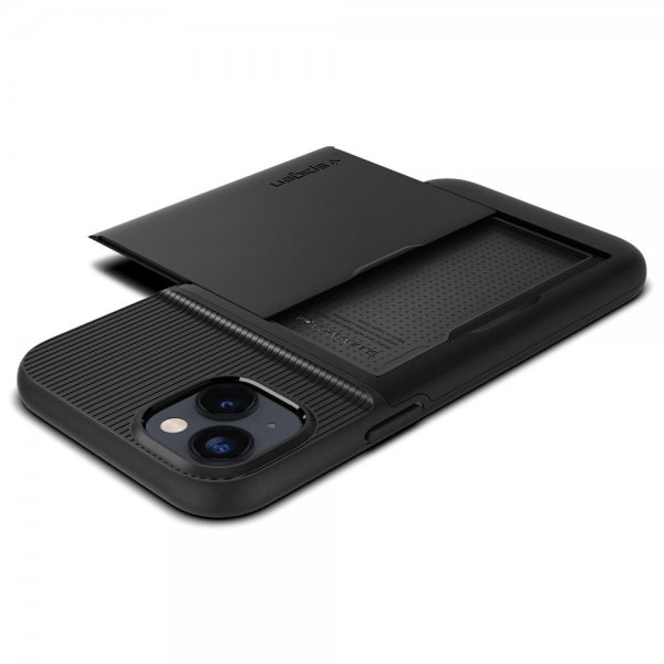 Spigen iPhone 14 Deksel Slim Armor CS Svart
