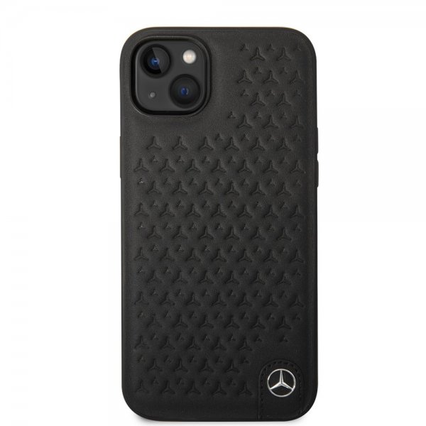 Mercedes Benz iPhone 14 Deksel Star Pattern Svart