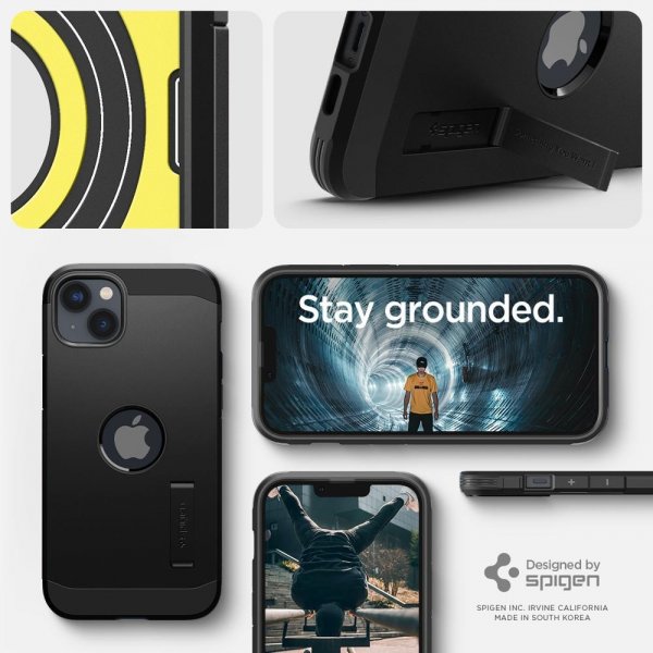 Spigen iPhone 14 Deksel Tough Armor MagFit Svart
