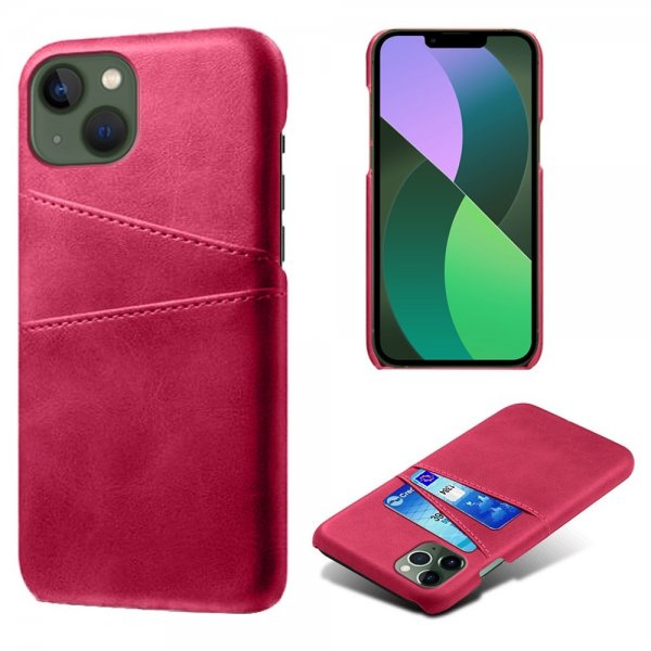 iPhone 14 Deksel To Kortlommer Magenta