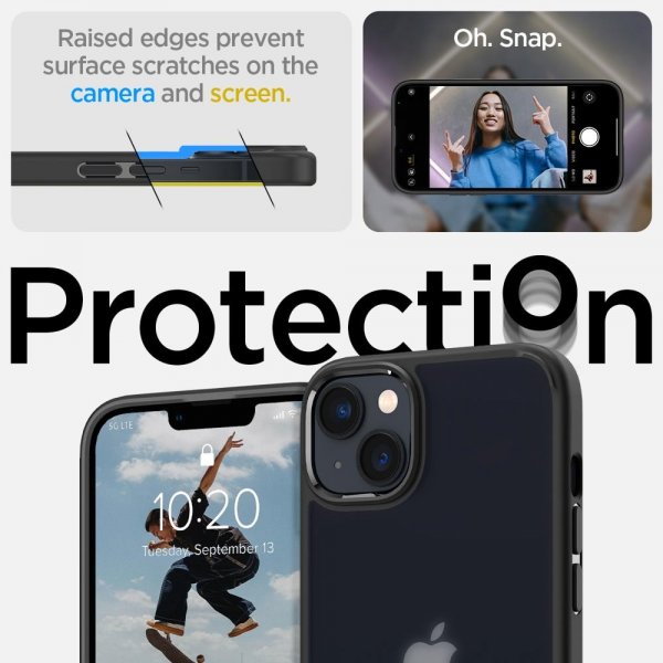 Spigen iPhone 14 Deksel Ultra Hybrid Frost Black