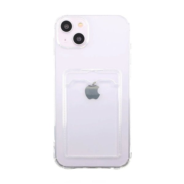 iPhone 14 Deksel Kortholder Støtsikker Transparent