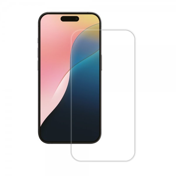 Vivanco iPhone 15/iPhone 16 Skjermbeskytter Herdet Beskyttelsesglass 9H