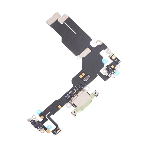 iPhone 15 ladekontakt med flexkabel - grønn