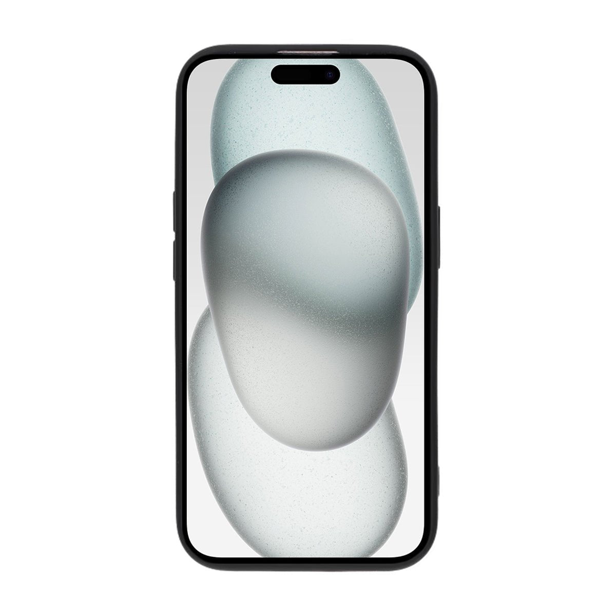 iPhone 15 Deksel Silikon Kortlomme Svart